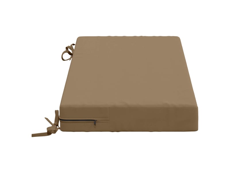  Coussin de banc, coussin d'assise, coussin de canapé soest 100 % polyester taupe 60 x 40 x 8 cm cf53620  - Conforama D