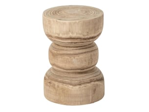 Table d'appoint ronde en bois marek 40cm naturel