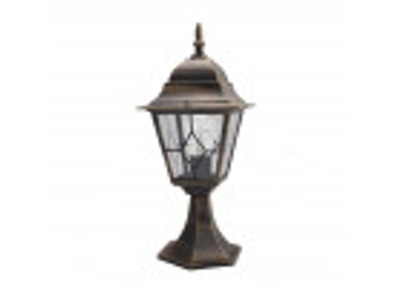 Lanterne de muret extérieur fabrilamp bootes noir et or, 1 x e27, ip44, 44 x 18,5 x 18,5 cm 149371016 - Conforama B