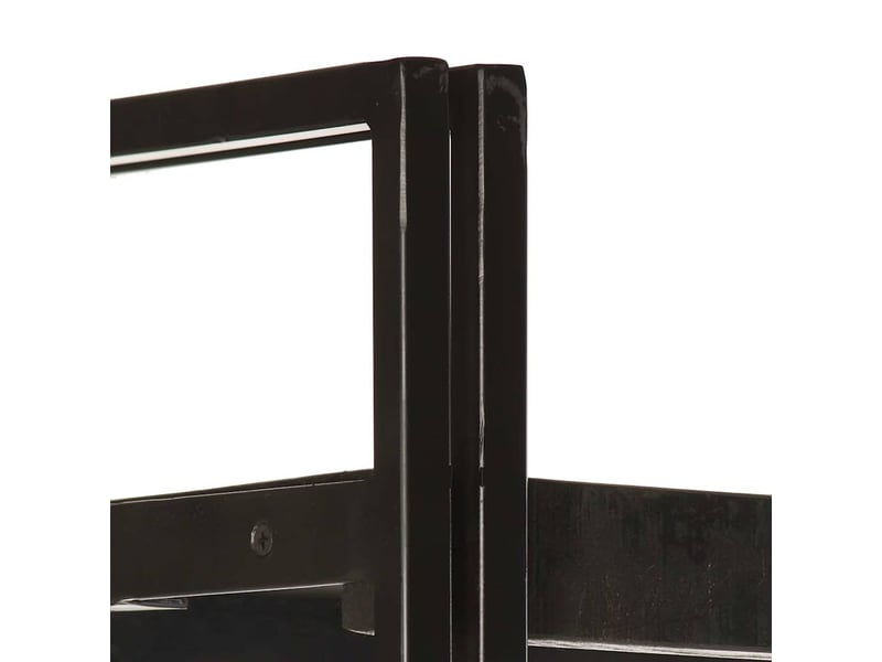  Bibliothèque à 3 niveaux, armoire à livres 60x30x80 cm bois de manguier massif  - Conforama C