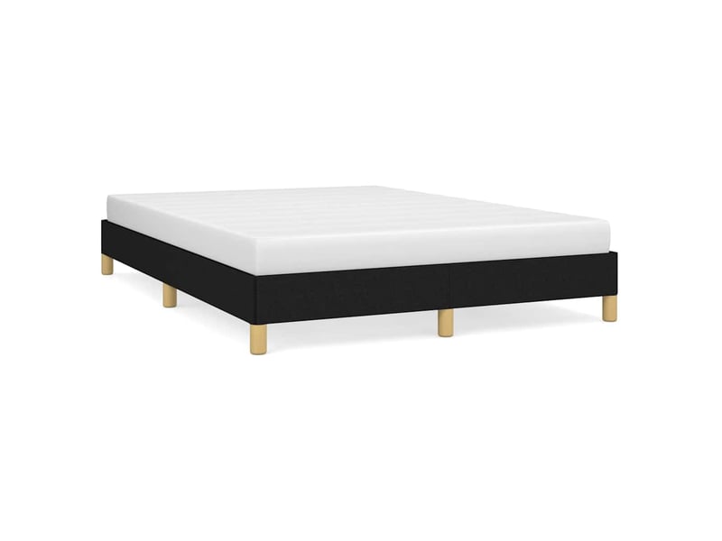  Lit double- lit adulte -  cadre de lit sans matelas noir 140x190 cm tissu  - Conforama A