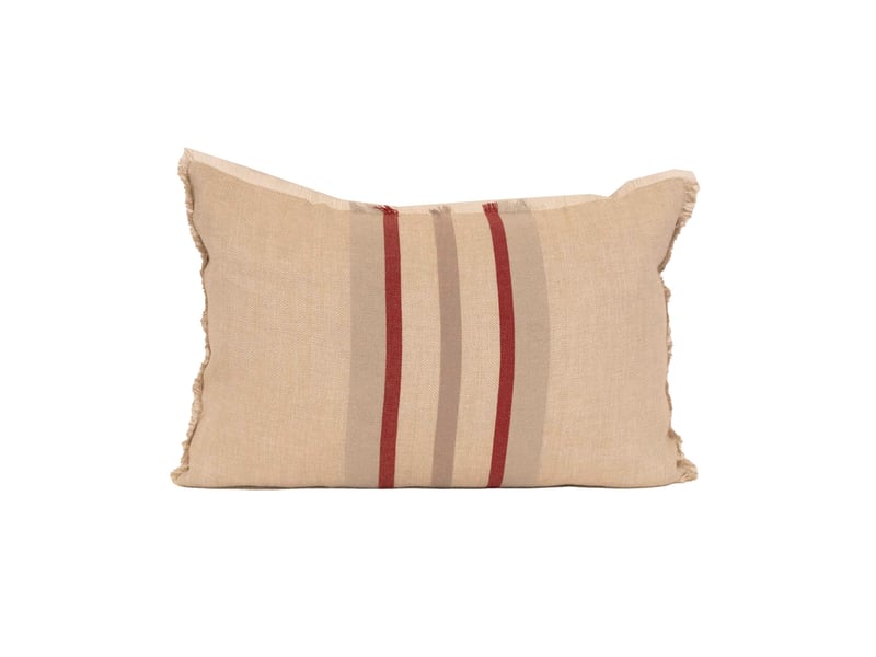  Coussin rayé en lin et coton 50x80 cm  - Conforama A