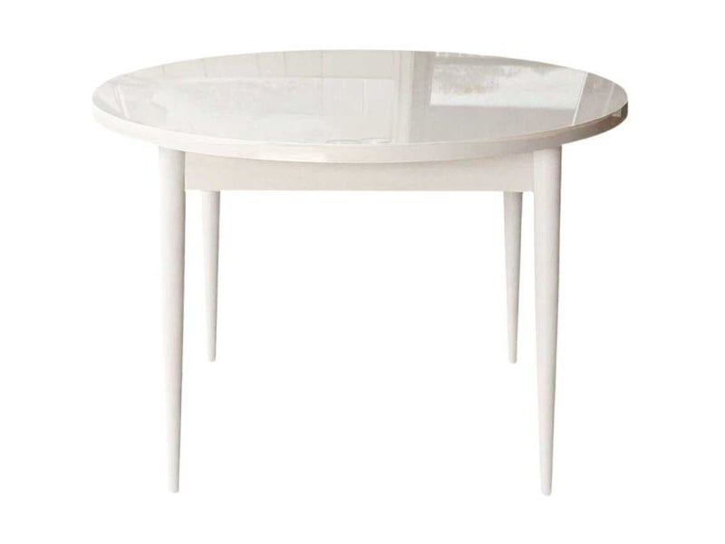  Table de repas ronde rox blanc  - Conforama A