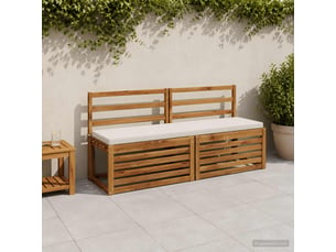 Coussin de banc, coussin d'assise, coussin de canapé soest 100 % polyester blanc 160 x 40 x 5 cm cf53039