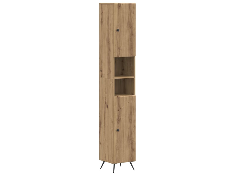 Colonne de salle de bain avec étagère ouverte breda bois ancien - Conforama A