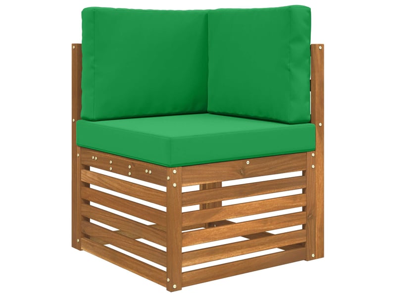  Coussin de canapé d'extérieur, coussin de chaise polyester vert 60 x 60 cm cf54189  - Conforama C