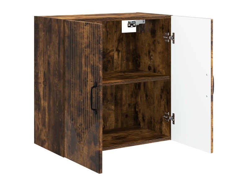  Armoire murale salon, meuble de rangement 59x31x60 cm bois d'ingénierie chêne fumé shl6566  - Conforama C