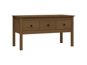 Table basse rectangulaire coloris marron  