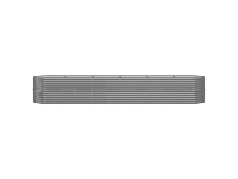 Jardinière - lit surélevé de jardin acier galvanisé 440x80x68 cm gris  - Conforama C