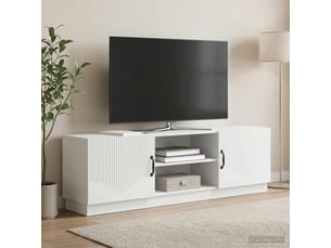 Meuble tv coloris blanc 150 cm <strong></strong>  <strong></strong>