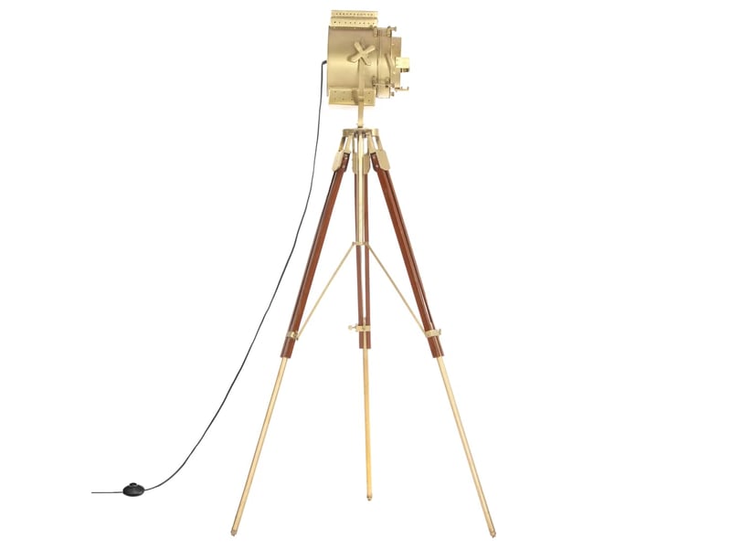  Lampadaire à trépied bois de manguier massif 193 cm  - Conforama D