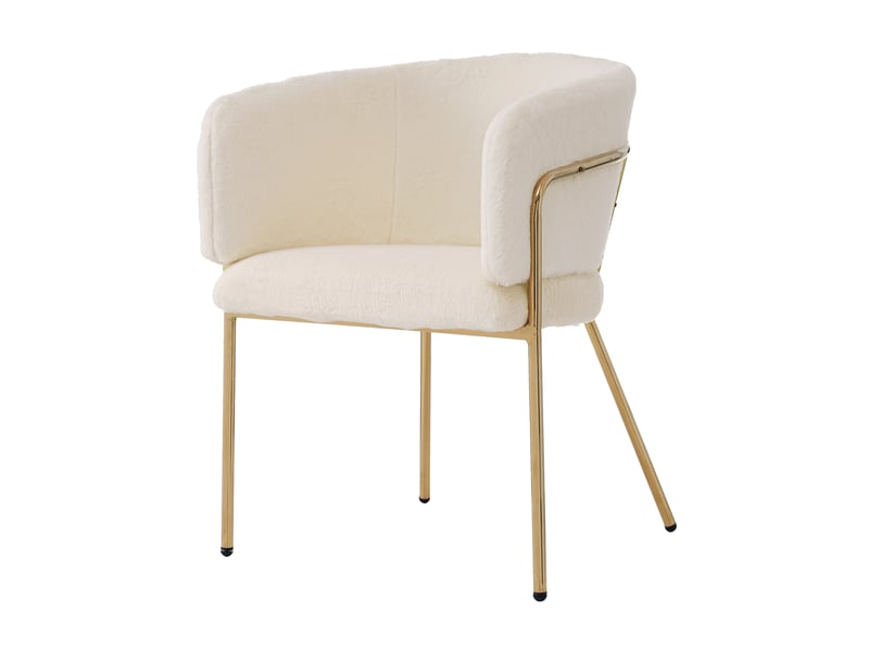 Chaise de salle à manger blanche et fauteuil de chambre luxe léger  - Conforama A