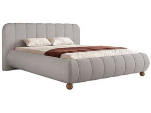 Lit avec rangement 180x200 cm SELSEY Malunna coloris gris