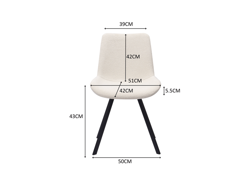 Lot de chaises 2 pièces chaise de salle à manger pivotante tissu pieds métal deux couleurs - Conforama A