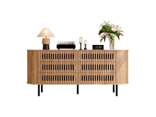 Buffet 0 porte(s) 6 tiroir(s) <strong>WISHDOR</strong> <strong></strong> - 160 cm coloris naturel