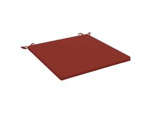 Coussin de siège, coussin d'assise 1 pièce soest 100 % polyester rouge cf55682