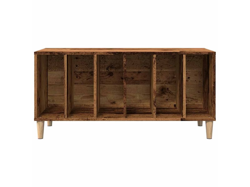  Armoire à disques, armoire de rangement vieux bois 100x38x48 cm bois d'ingénierie shl69985  - Conforama D