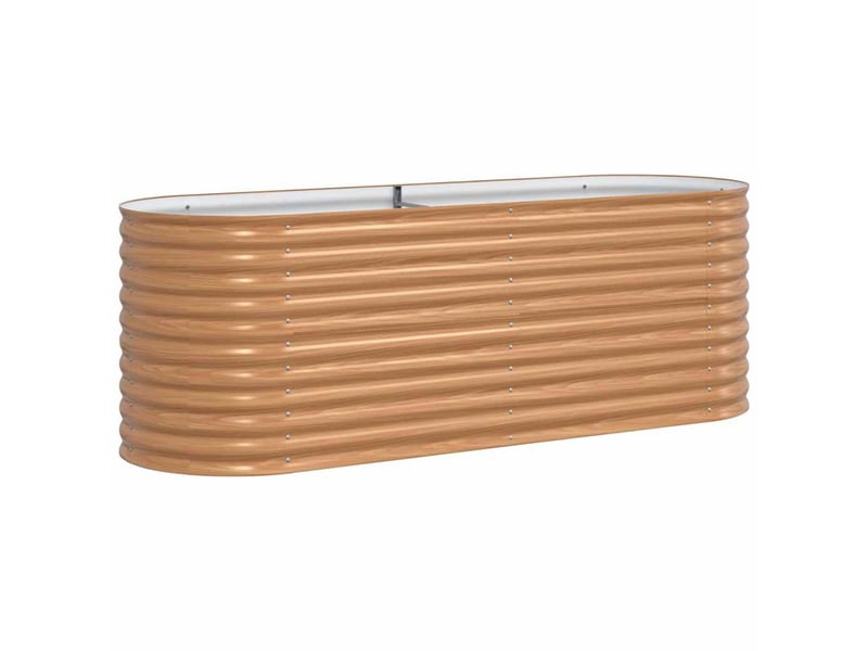  Jardinière - lit surélevé marron 240 x 80 x 81 cm acier  - Conforama A