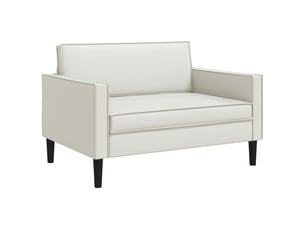 Fauteuil fixe VIDAXL Simili blanc