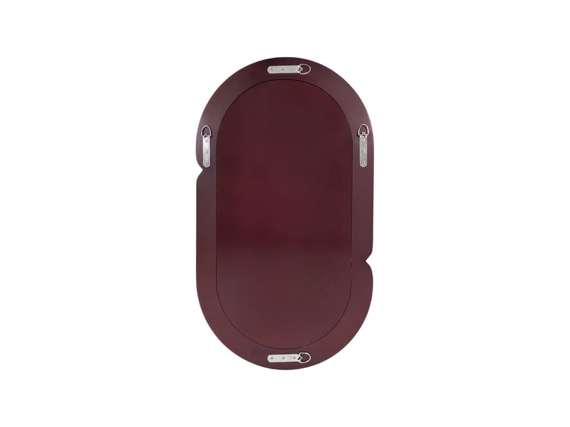  Miroir ovale finition glossy 70cm bordeaux - adia  - Conforama B