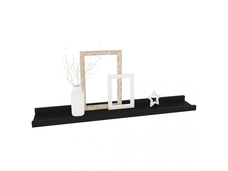  Étagères murales 4 unités noir 60x9x3 cm- comfortxl  - Conforama C