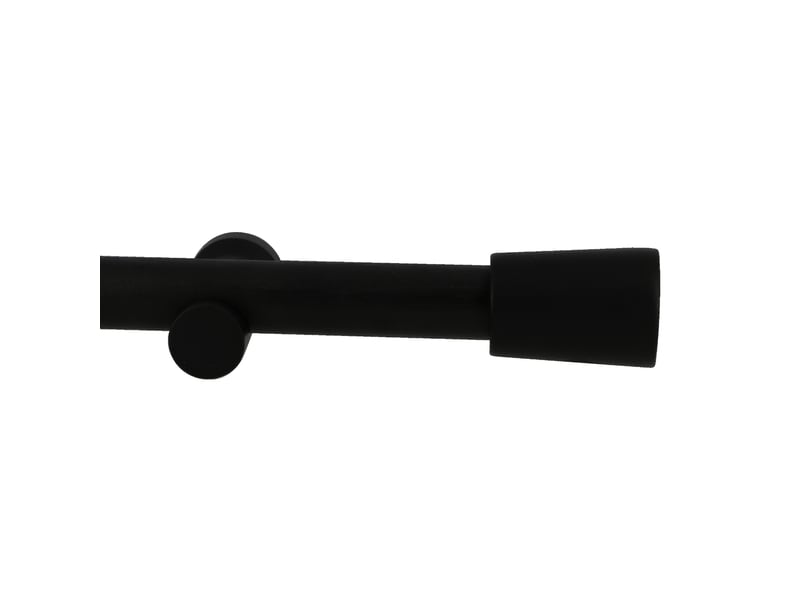  Kit tringle à rideaux en bois avec embout conique d28mm 200 cm  - Conforama B