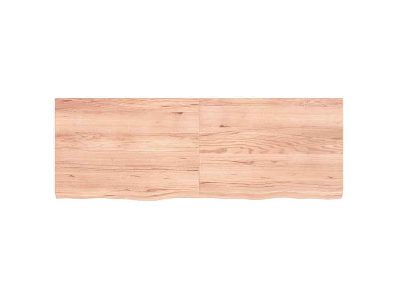  Comptoir de salle de bain, plan de travail marron 140x50x(2-4) cm bois traité cf65793  - Conforama D