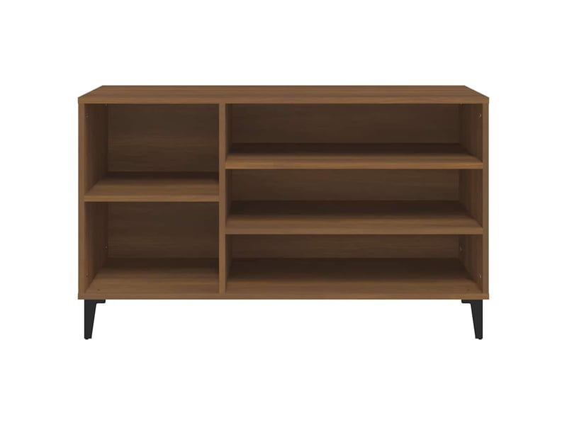  Armoire à chaussures chêne marron 102x36x60cm bois d'ingénierie shl1223  - Conforama E