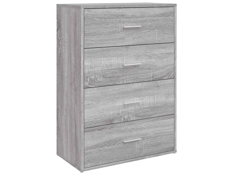  Buffet - bahut - meuble de rangement sonoma gris 60x31x84 cm bois d'ingénierie  - Conforama A