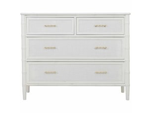 Commode en bois blanc 117x39x92 cm h