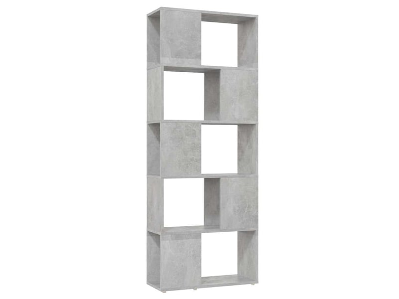  Bibliothèque, séparateur de pièce gris béton 60x24x155 cm  - Conforama A