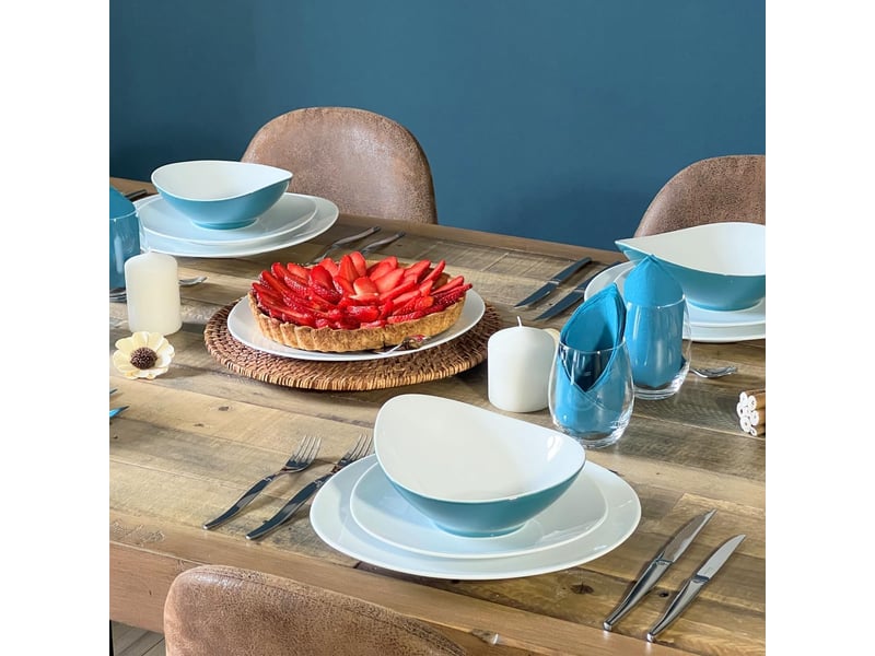  Ensemble de couverts de table 12 pièces pour 3 personnes – en acier inoxydable  - Conforama E