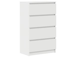 Buffet - bahut - meuble de rangement blanc 60x35x98,5 cm bois d'ingénierie