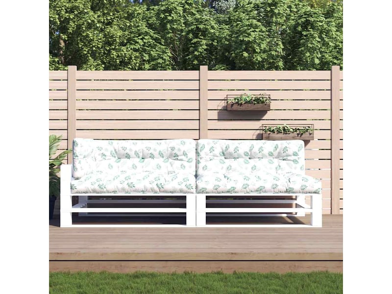  Lot de 5 coussins de palette, coussins de canapé motif de feuilles tissu cf59741  - Conforama B