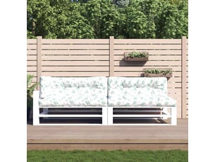 Lot de 5 coussins de palette, coussins de canapé motif de feuilles tissu cf59741
