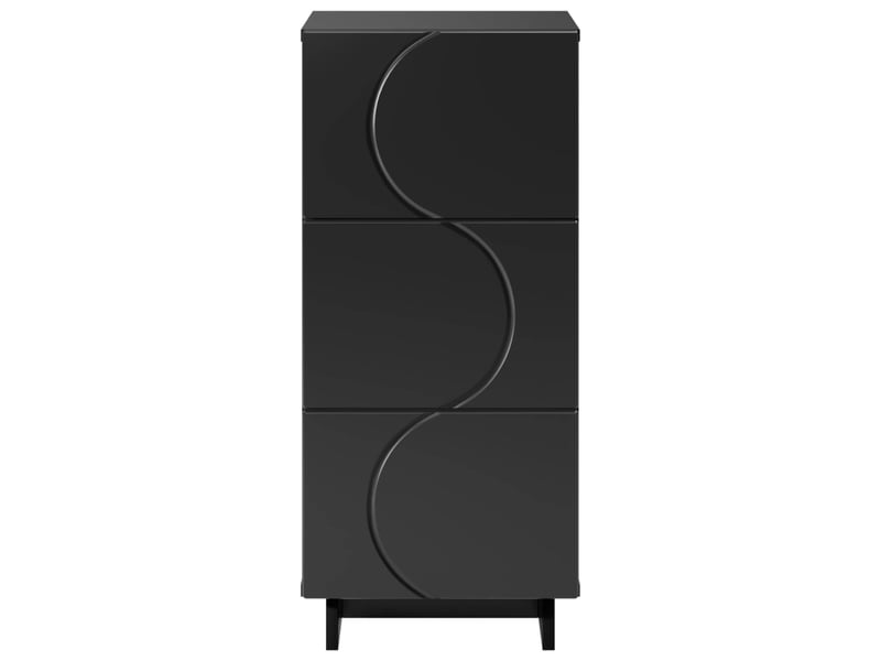  Buffet salon, buffet de rangement noir 33,5x34,5x75 cm bois d'ingénierie shl89627  - Conforama D