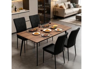 Ensemble de 4 chaises design moderne – cuisine, salle à manger, salon, chaises d'accueil et d'attente