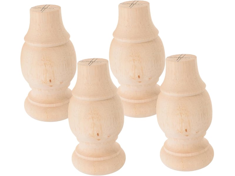  4pièces lot de ronds bois massif de meubles bois non fini pour table basse coiffeuse et autres  - Conforama A
