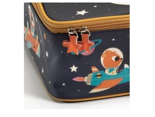 Valise plastifiee retro espace