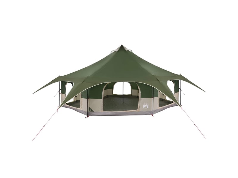 Tente de camping, tente familiale 18 personne vert - Conforama D