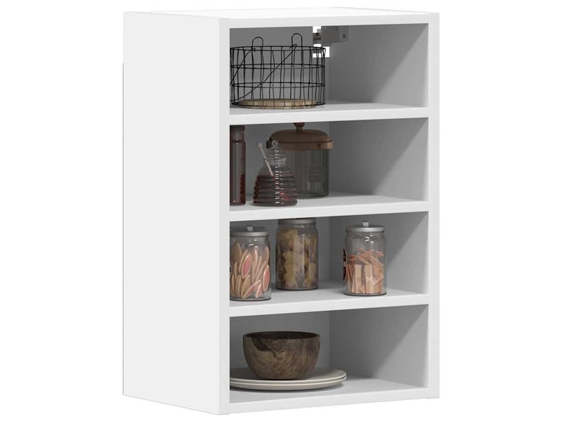  Meuble de rangement | armoire suspendue riga blanc 40 x 29,5 x 60 cm bois d'ingénierie  - Conforama A