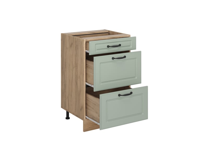 Vicco meuble cuisine, mint campagnechêne doré, 50cm sans plan de travail - Conforama E