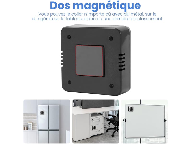  Minuteur de cuisine mécanique et magnétique avec alarme forte - aucune pile nécessaire minuteur aimanté - timer cuisine pour ecole No Commercial reference - Conforama C