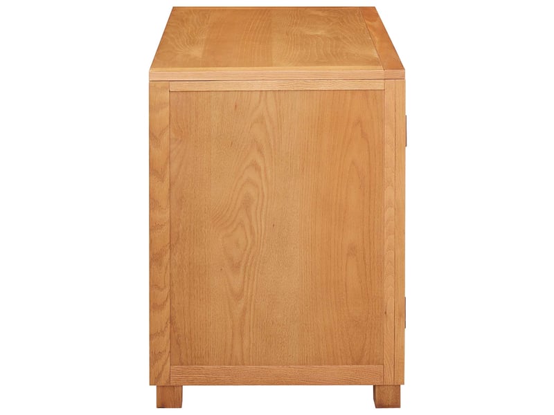  Armoire de rangement avec porte marron 78x50x70 cm bois de chêne massif  - Conforama E
