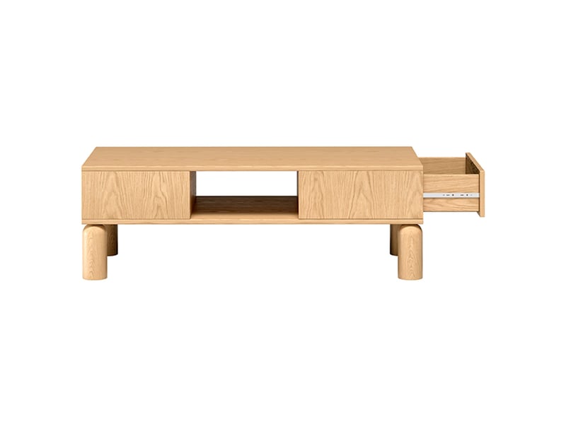 Selsey sanden - table basse - 110 cm - chêne bookmatch Sanden - Conforama D