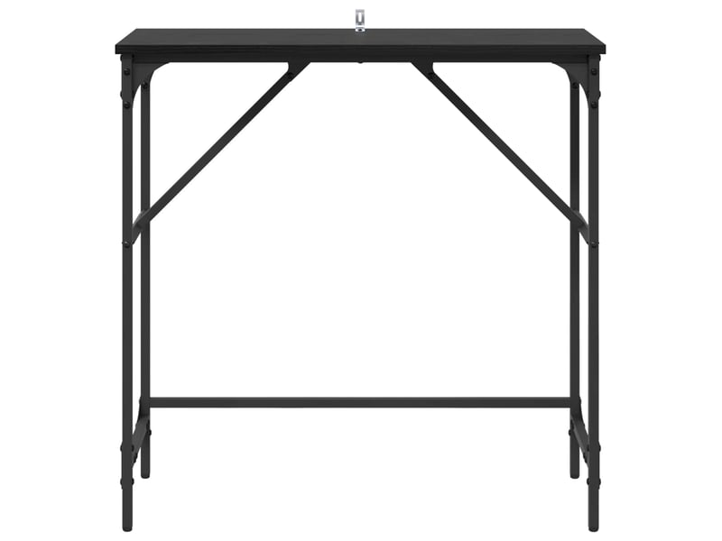  Table de chevet - table console chêne noir 75 x 32 x 75 cm bois d'ingénierie  - Conforama D