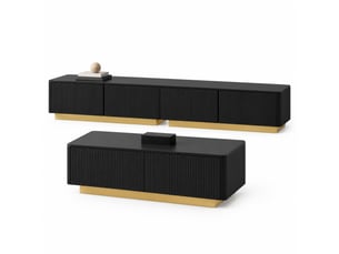 Meuble tv coloris noir 200 cm HAUSS SPOLE