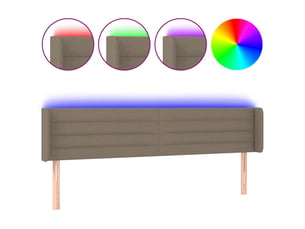Tete de lit A poser largeur 163 cm   taupe