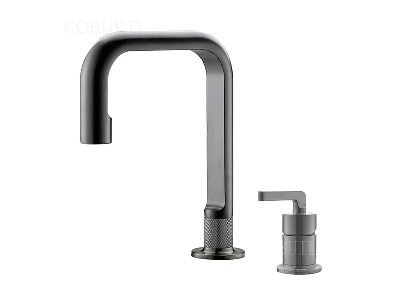  Robinet lavabo sur plage gunmetal | hudor - design &amp; durabilité  - Conforama A