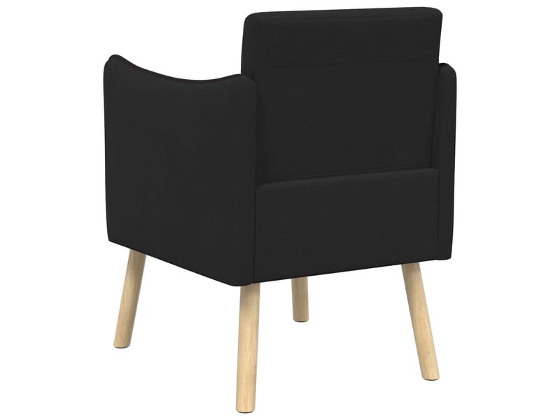  Vidaxl fauteuil d'appoint noir velours grainé  - Conforama E